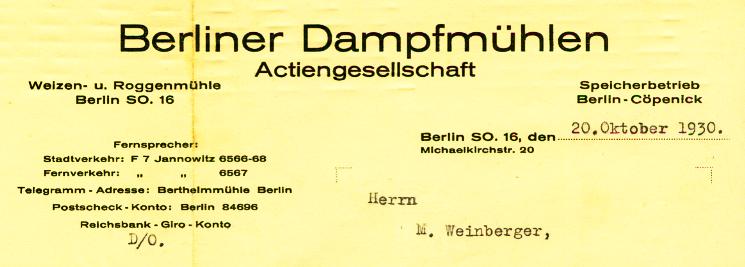 Berliner Dampfmühlen AG