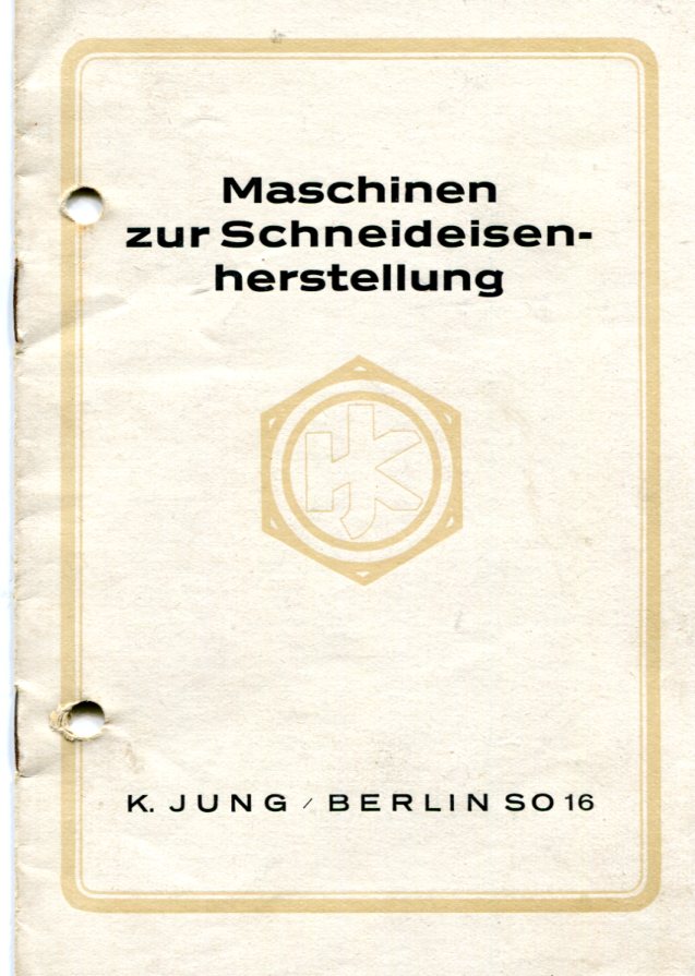 Karl Jung Gewindeschneidmaschinen