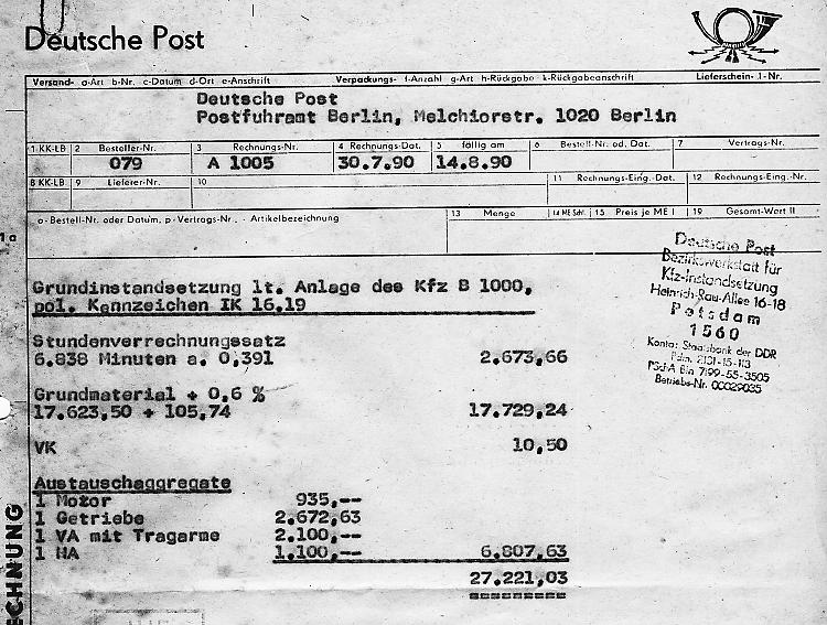 Postfuhramt Melchiorstraße